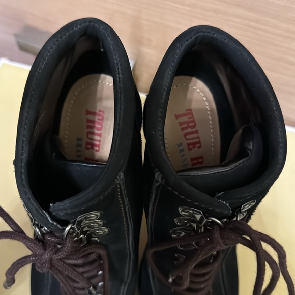True Religion Suede Lace up Booties 7 - Picture 6 of 6